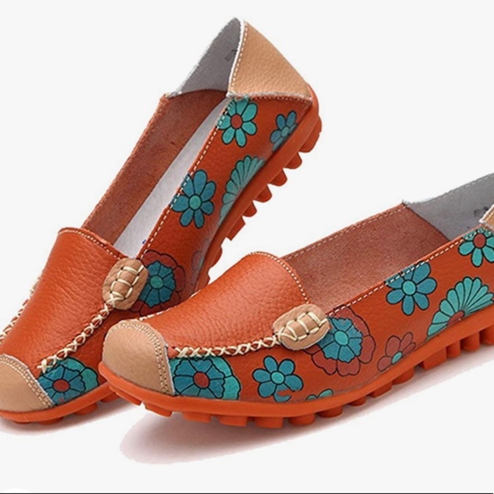 Women's 100% leather loafers (2 pairs)